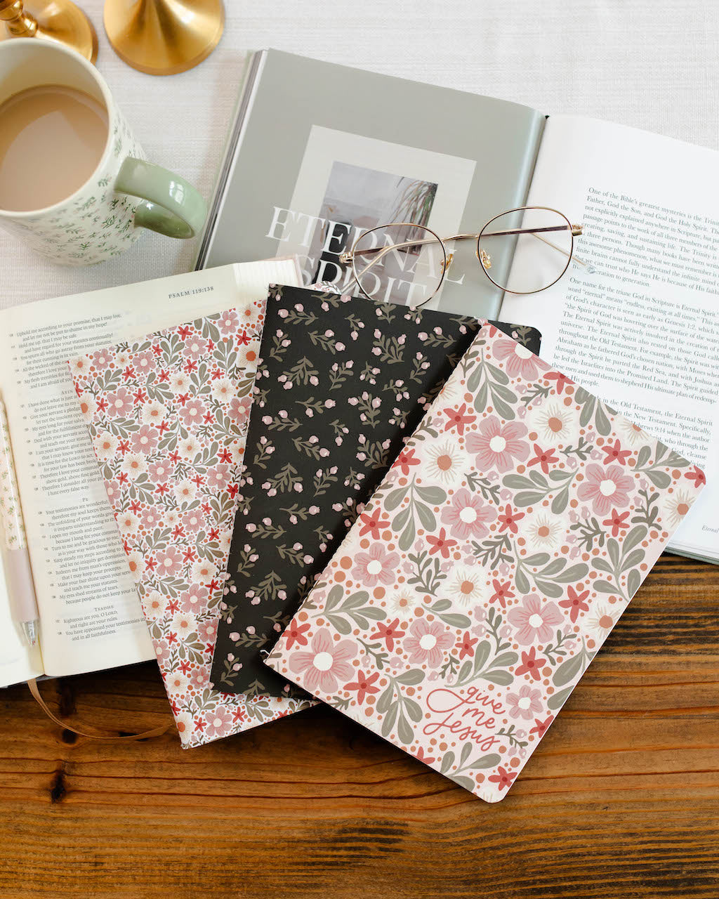 Almond Blossom Stitched Journal Set