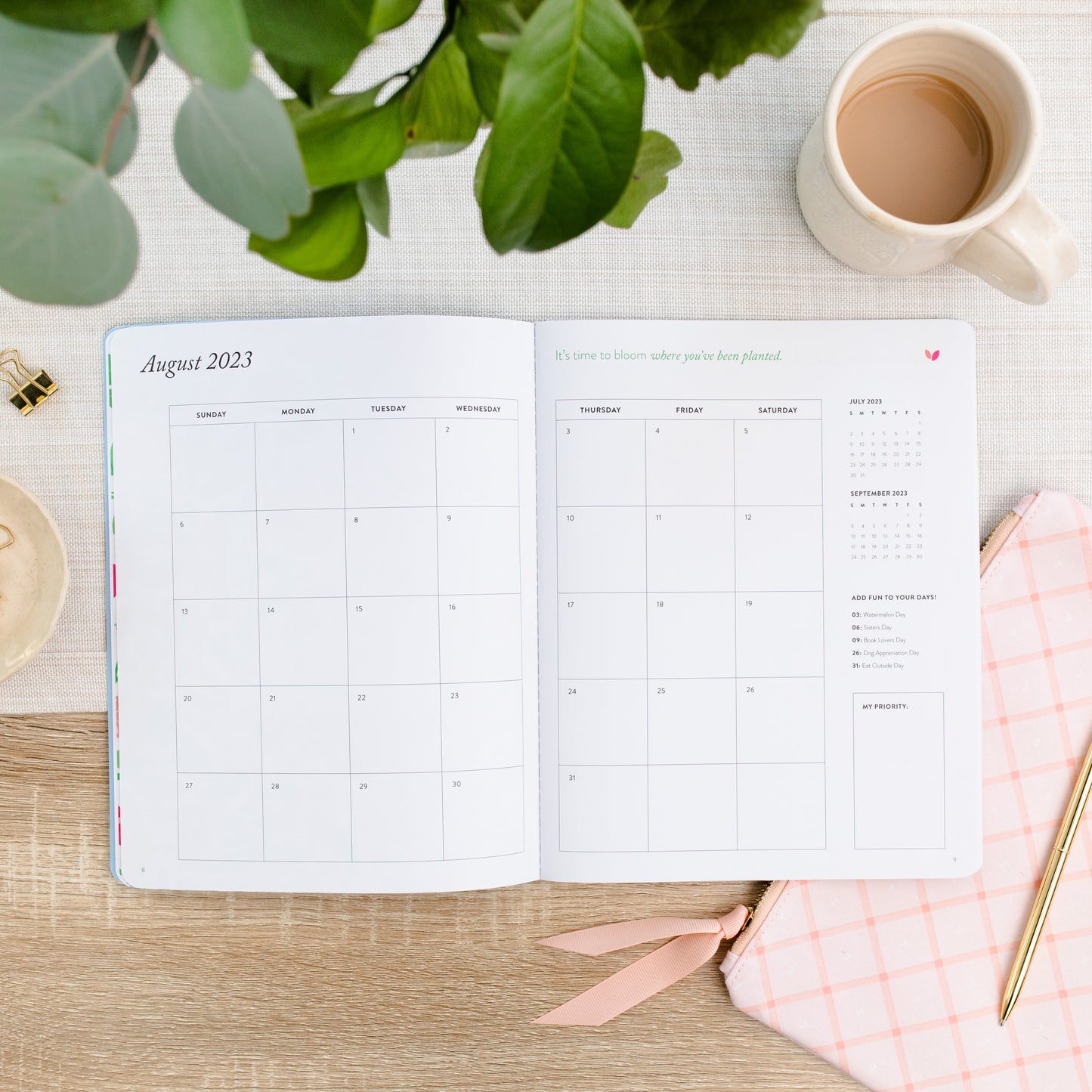 2023-2024 Academic Monthly Planner