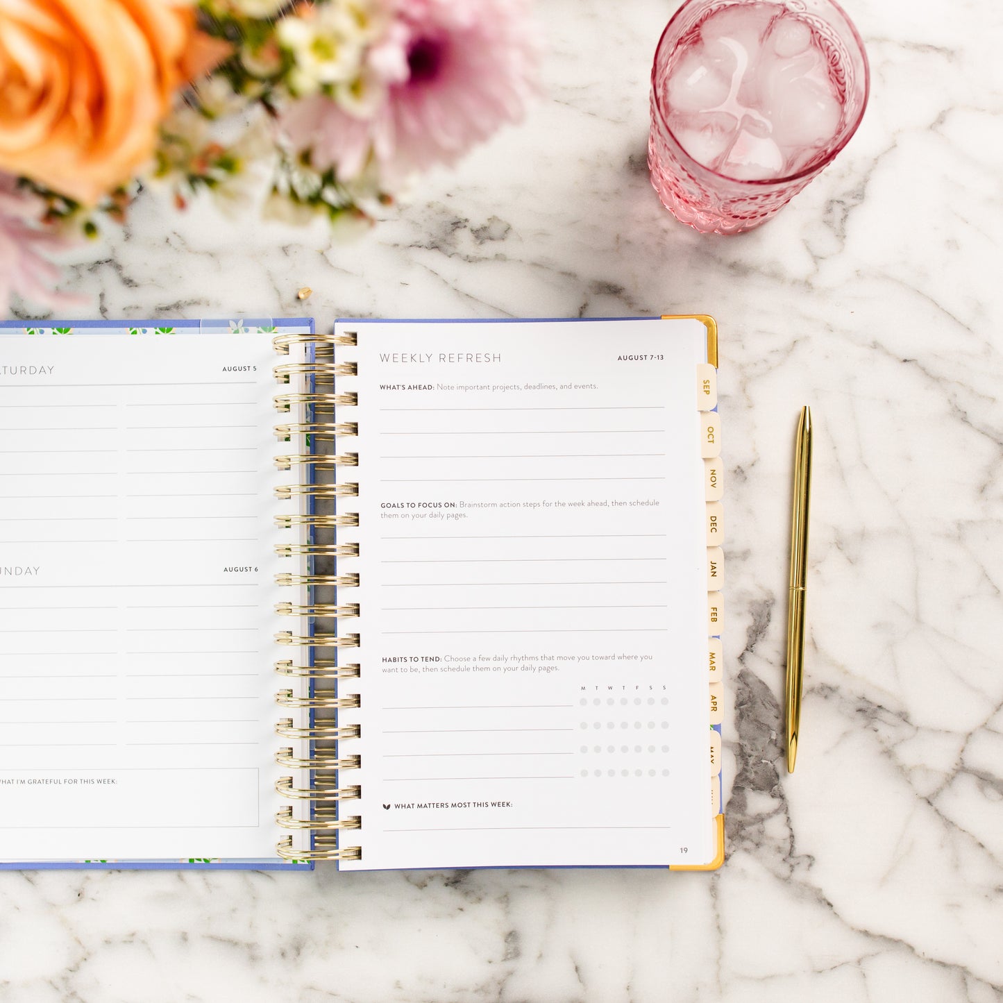 2023 - 2024 Academic Season by Season Daily Planner | Bluebird
