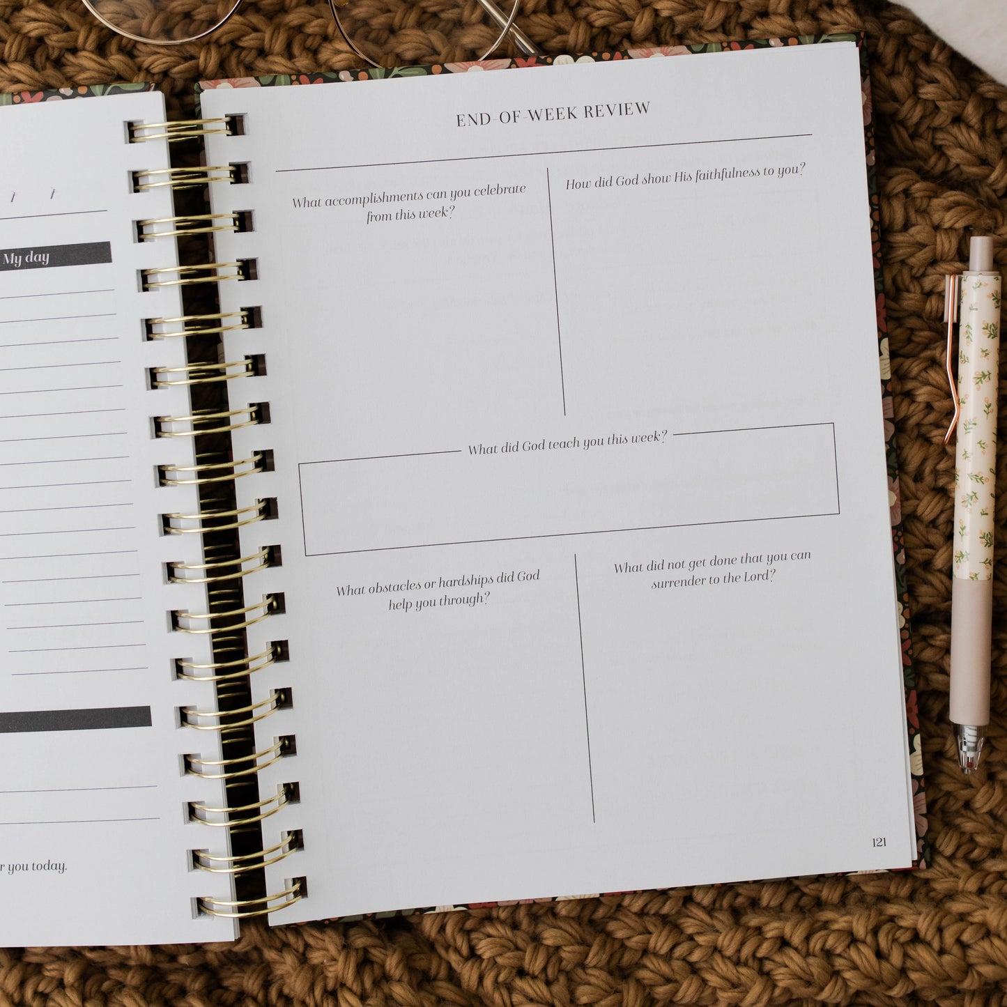 Daily Grace Planner - Almond Blossom Spiral | TDGC