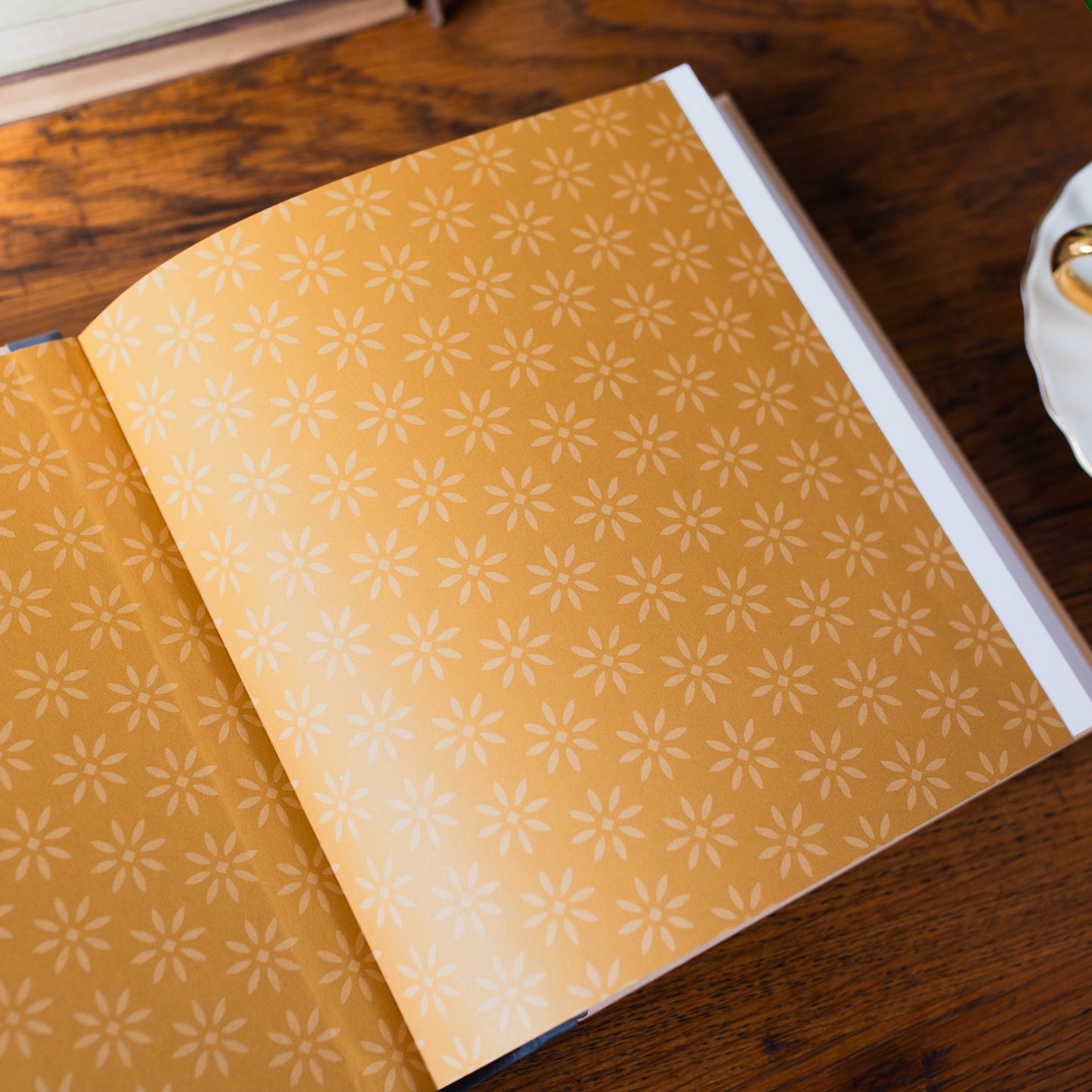 ESV Journaling Study Bible Cloth over Board, Blush/Ochre, Floral Design |TDGC