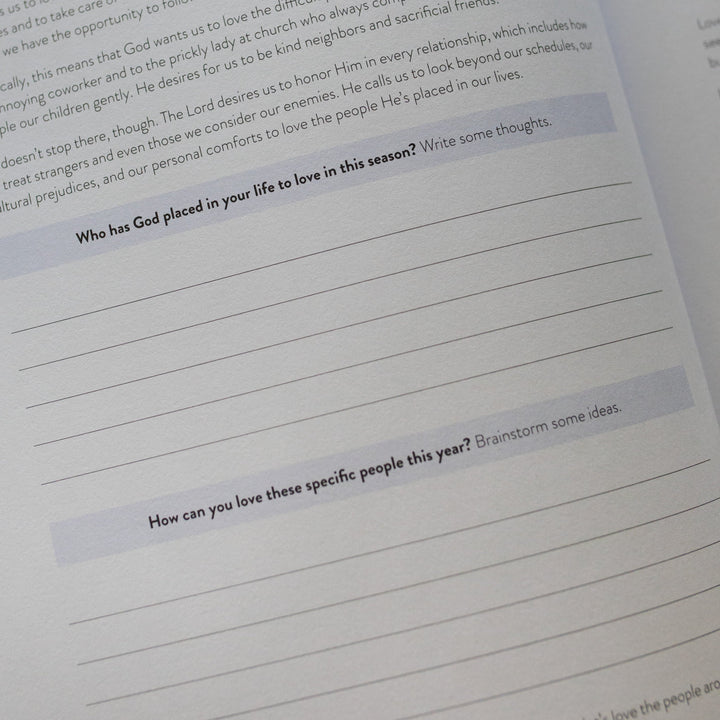 Example reflection questions in This Is His Year faith workbook for women