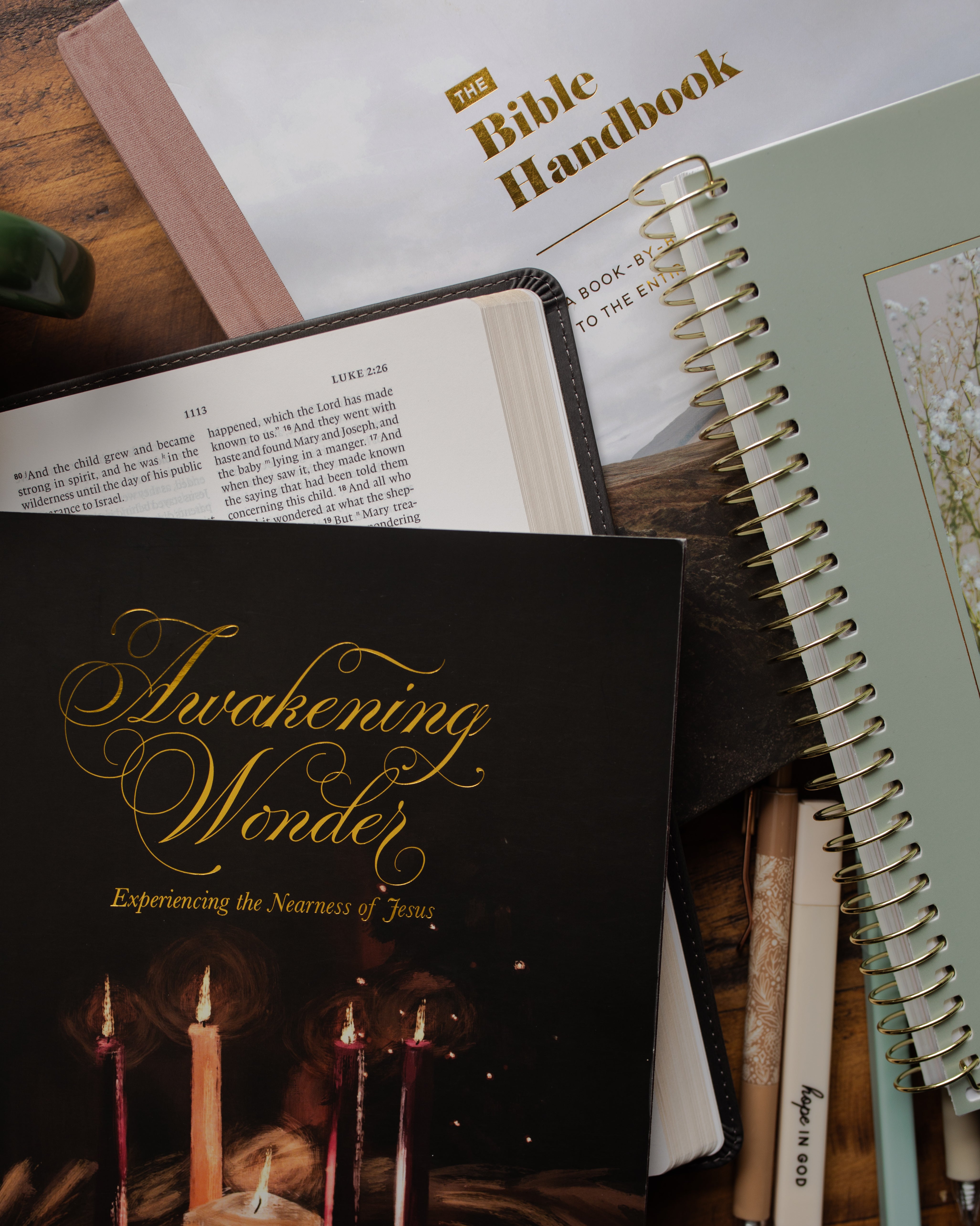 Various Daily Grace studies stacked on one another