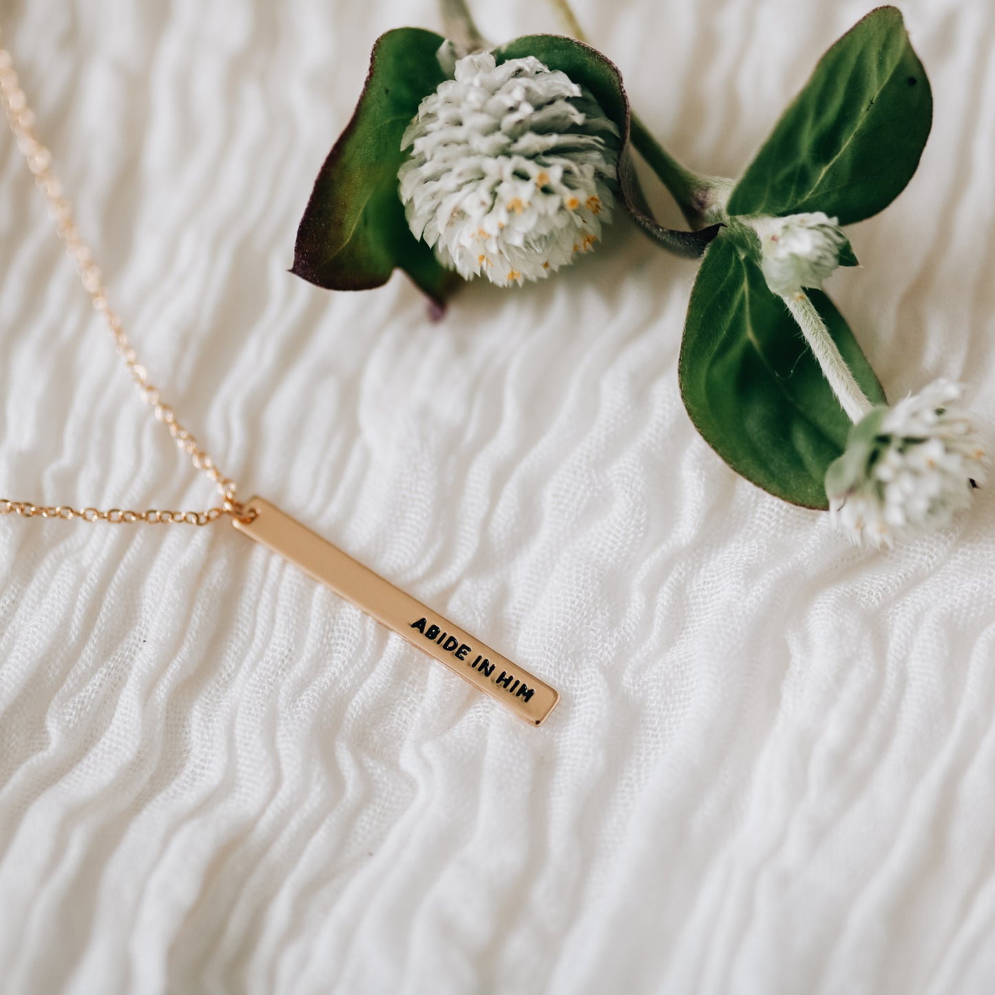 Abide in Him Pendant Necklace