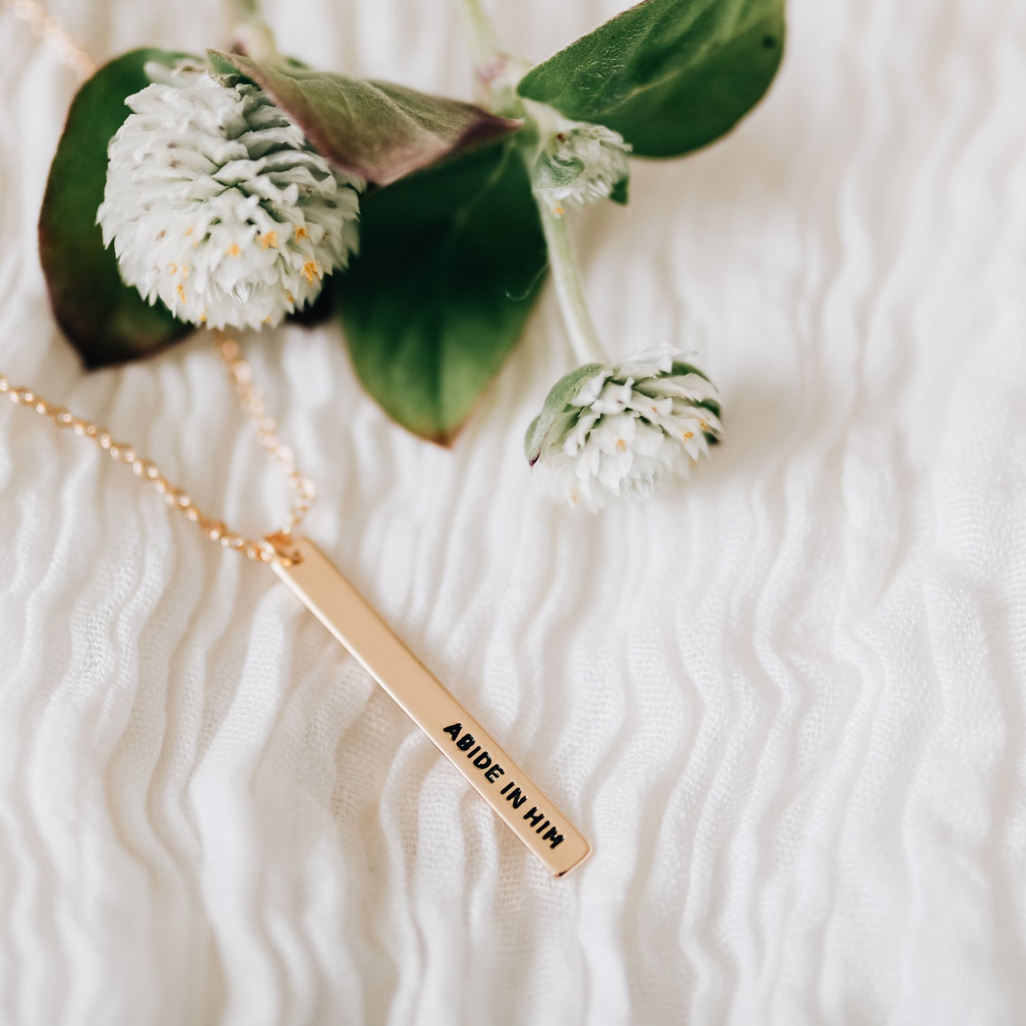 Abide in Him Pendant Necklace