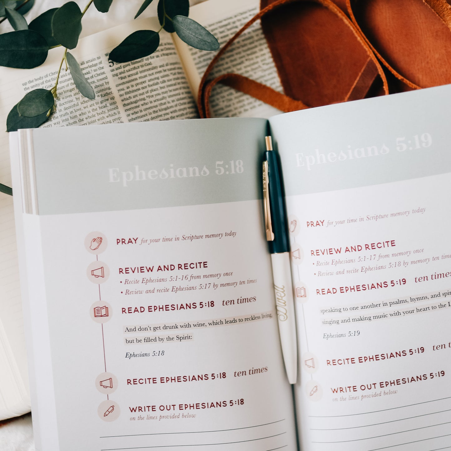 Dwell Scripture Memory Journal - Walking by Faith