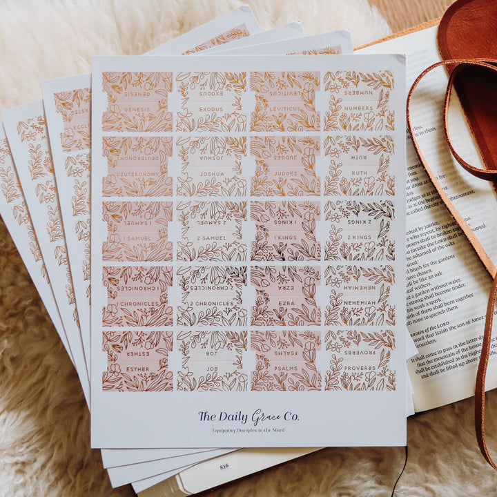 Bible Tabs with Gold Foil for bible organization