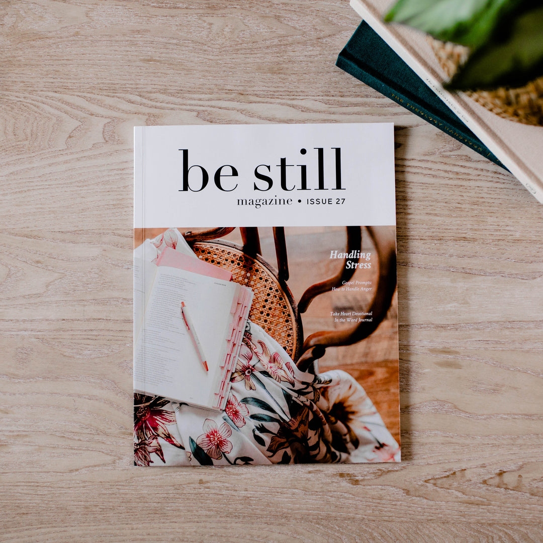 be still magazine on table