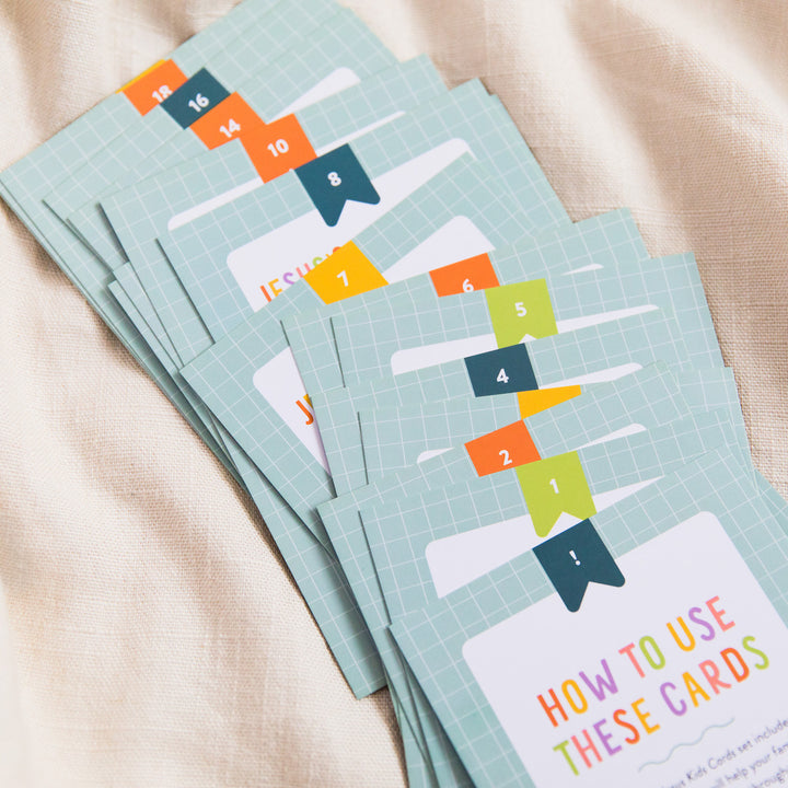 Life of Jesus Card Set card numbers.