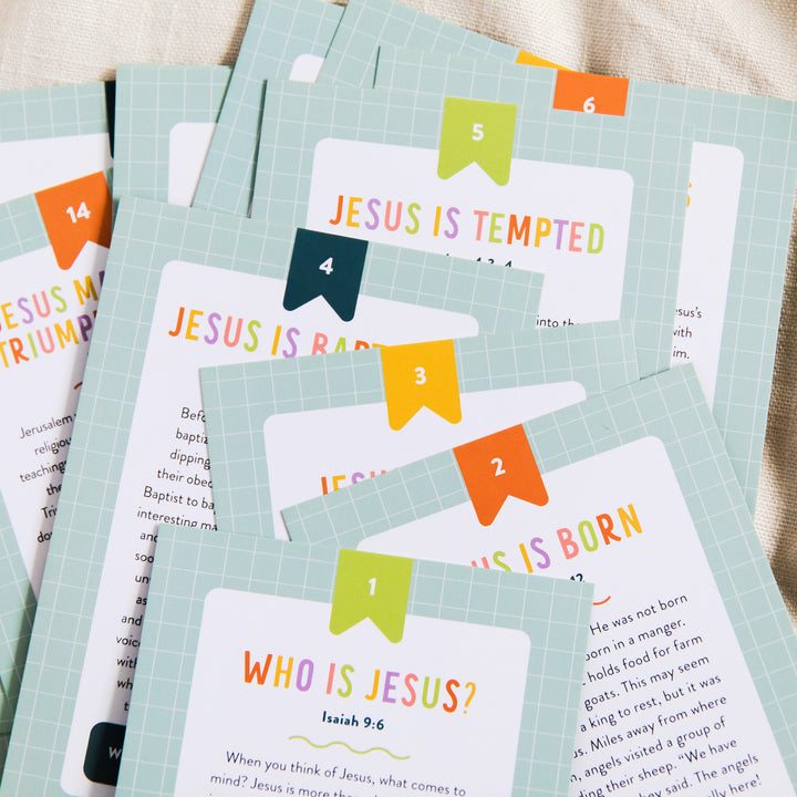 Life of Jesus Card Set, card numbers.
