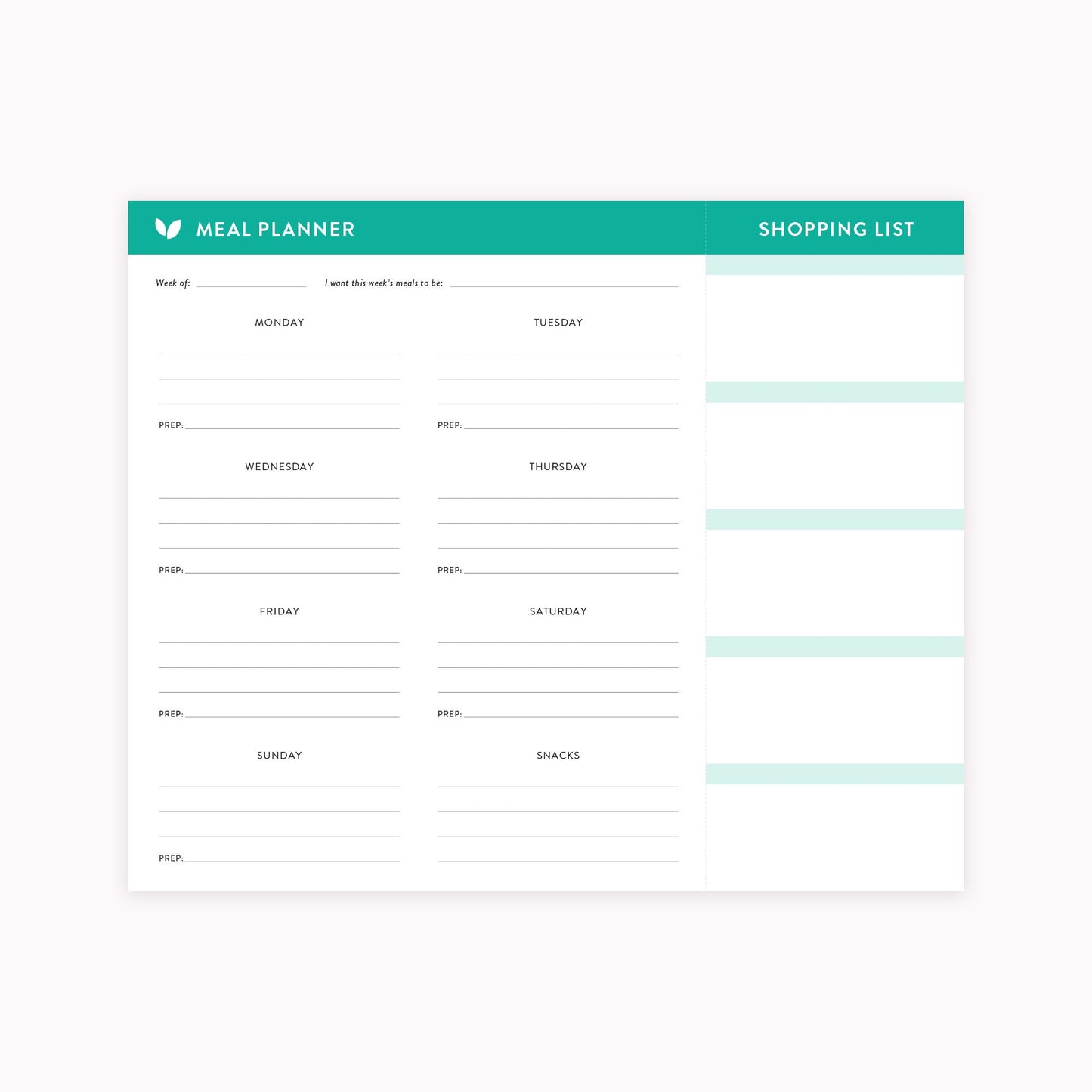 Cultivate What Matters - Meal Planner Notepad
