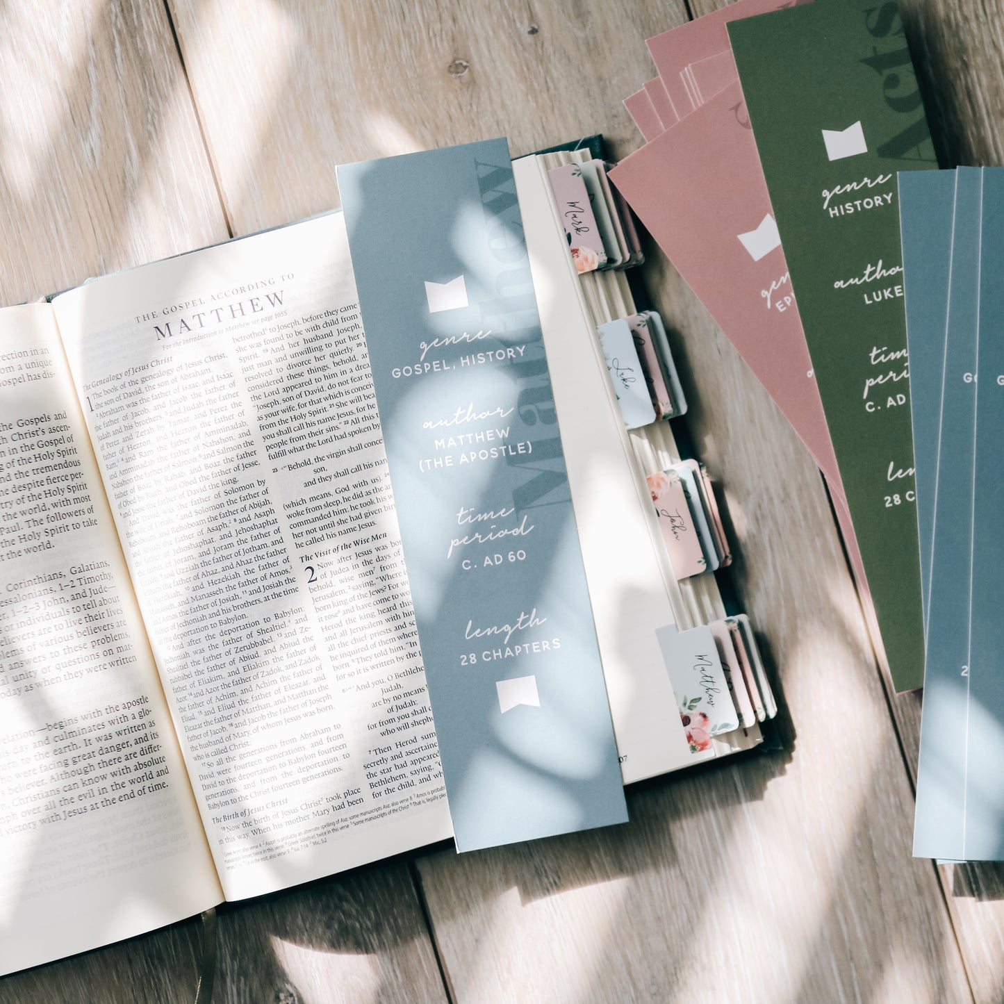 New Testament Books of the Bible Bookmark Set