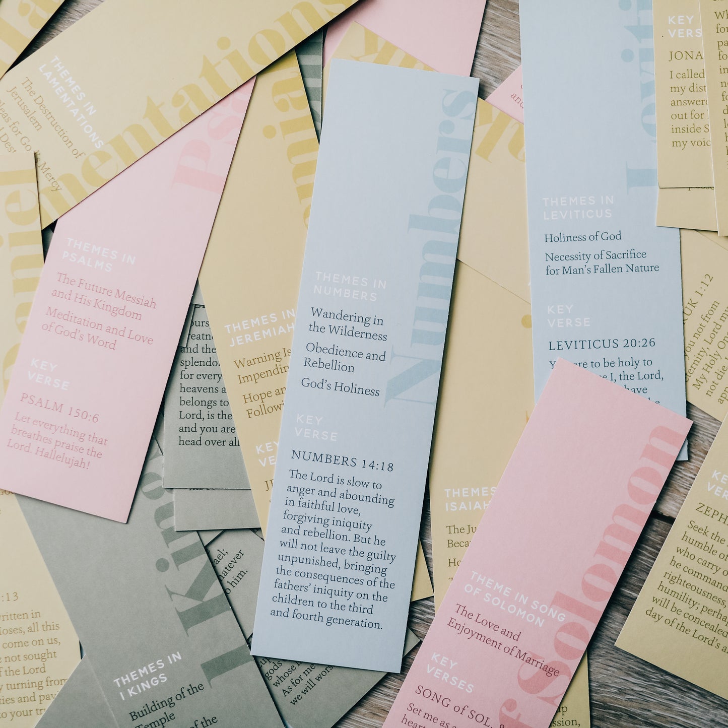 Old Testament Books of the Bible Bookmark Set