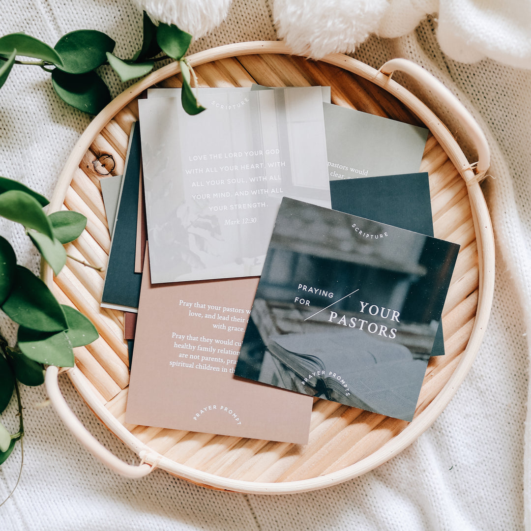 Cards set for praying for your pastor