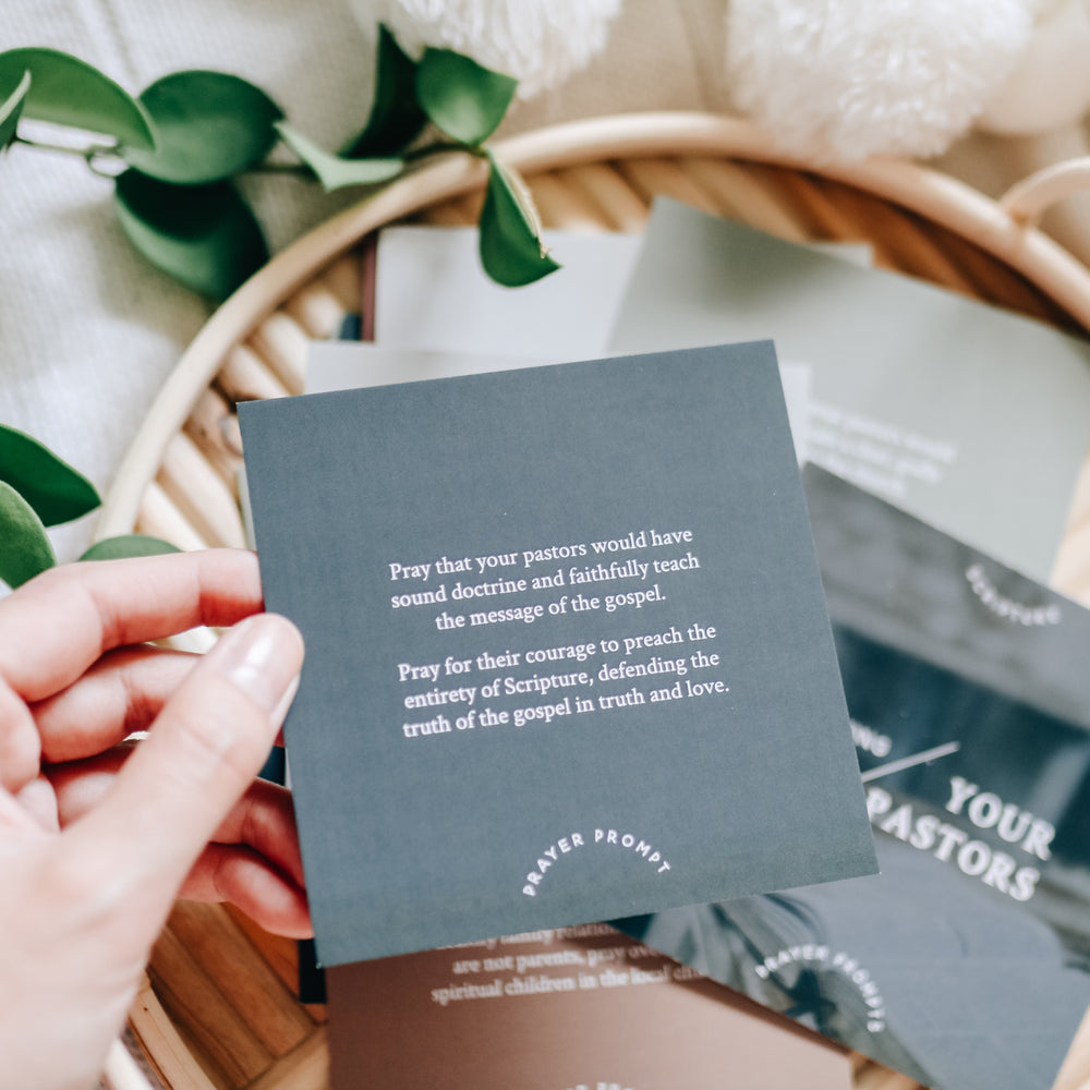 Cards set for praying for your pastor