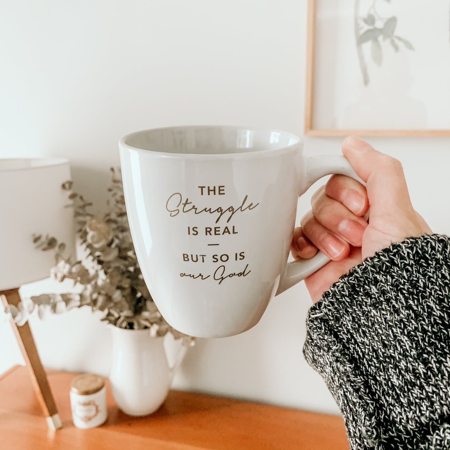 Our God Is Real Bistro Mug