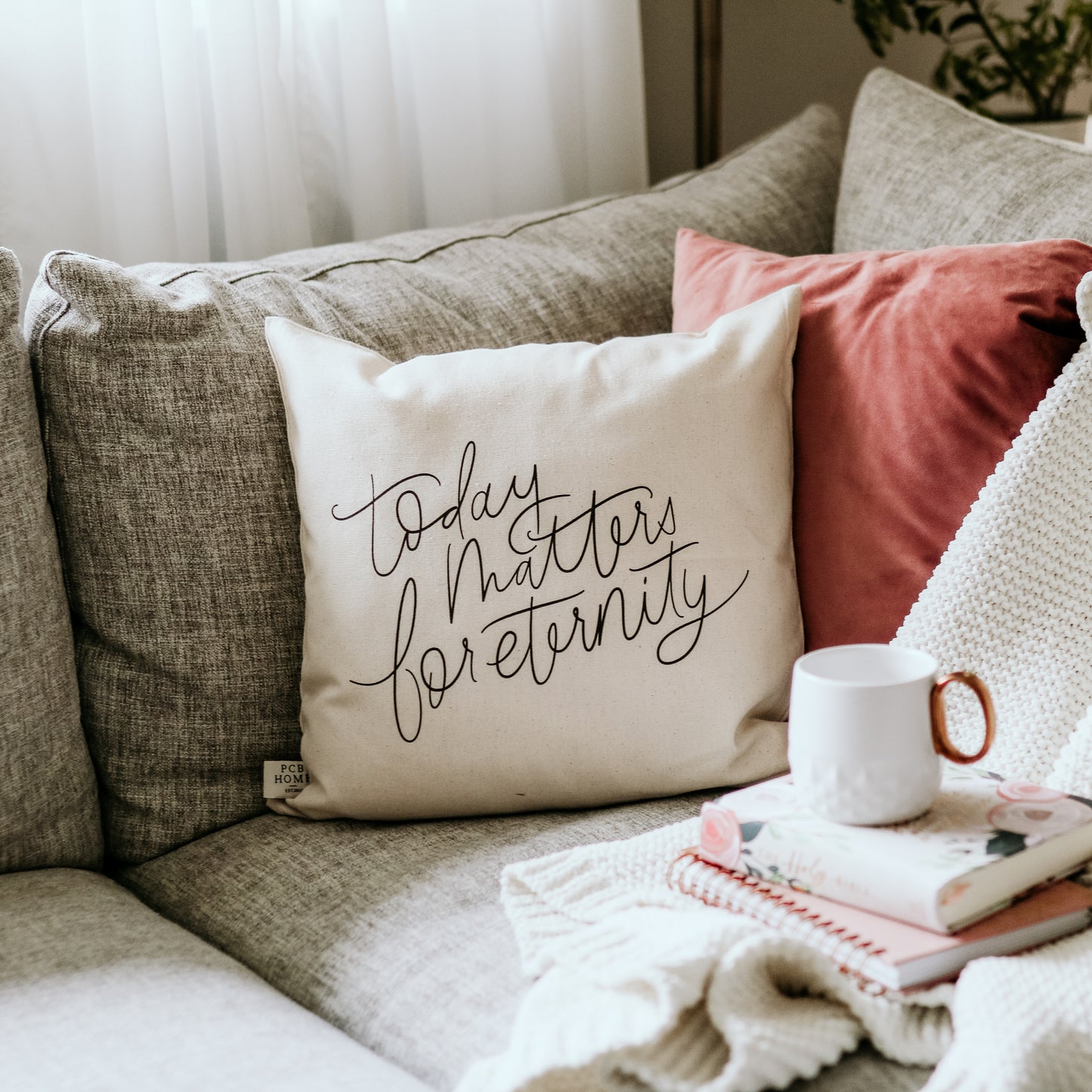 Today Matters for Eternity Pillow Cover