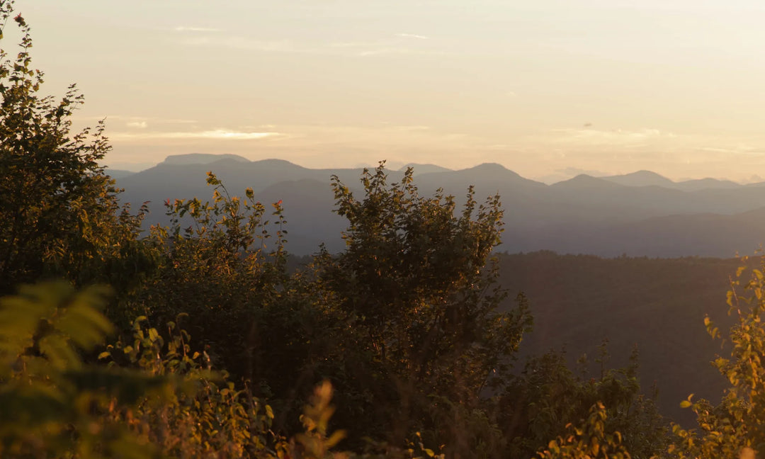 Sunset showing over the mountains