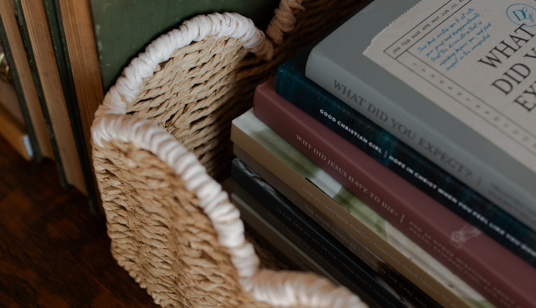 Multiple Daily Grace Studies in a woven basket