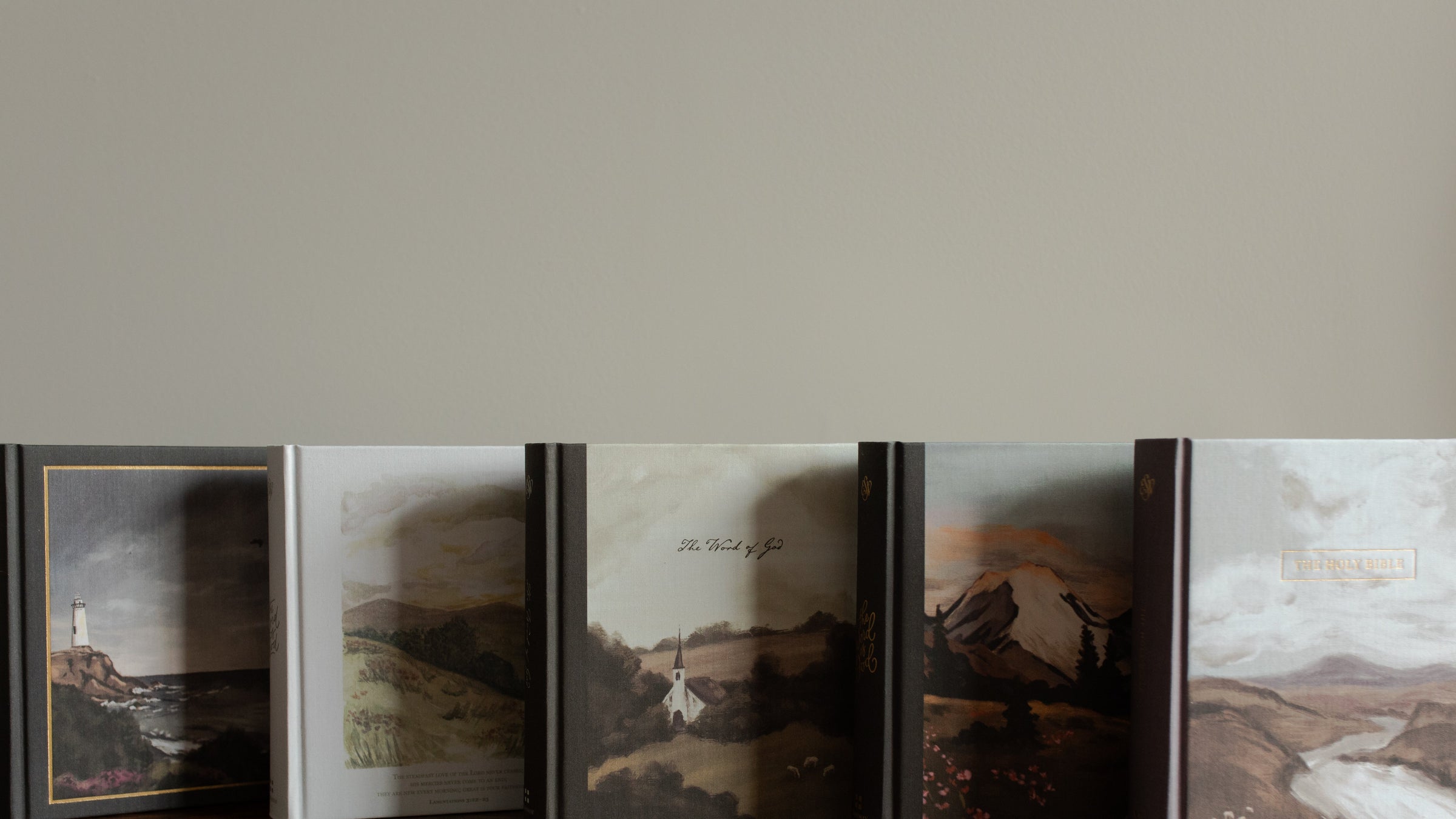 Multiple Journaling Bibles next to each other