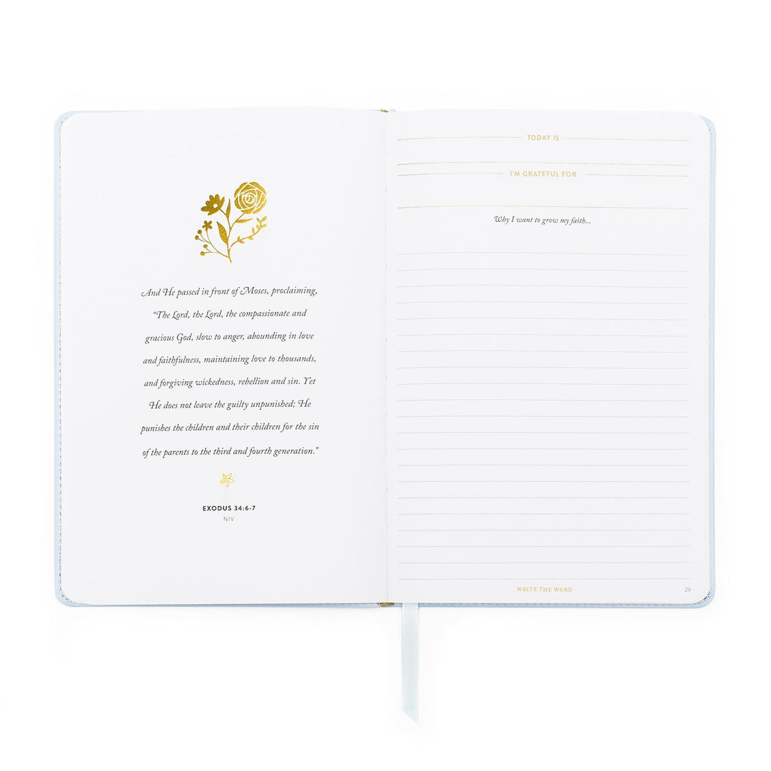 Write the Word - Life Goals - Cultivate What Matters - Faith - Start Fresh - Grow Roots in the Word - Grow a Flourishing Faith Journal - Quiet Time - Word of the Day - Write Scripture - Verse of the Day