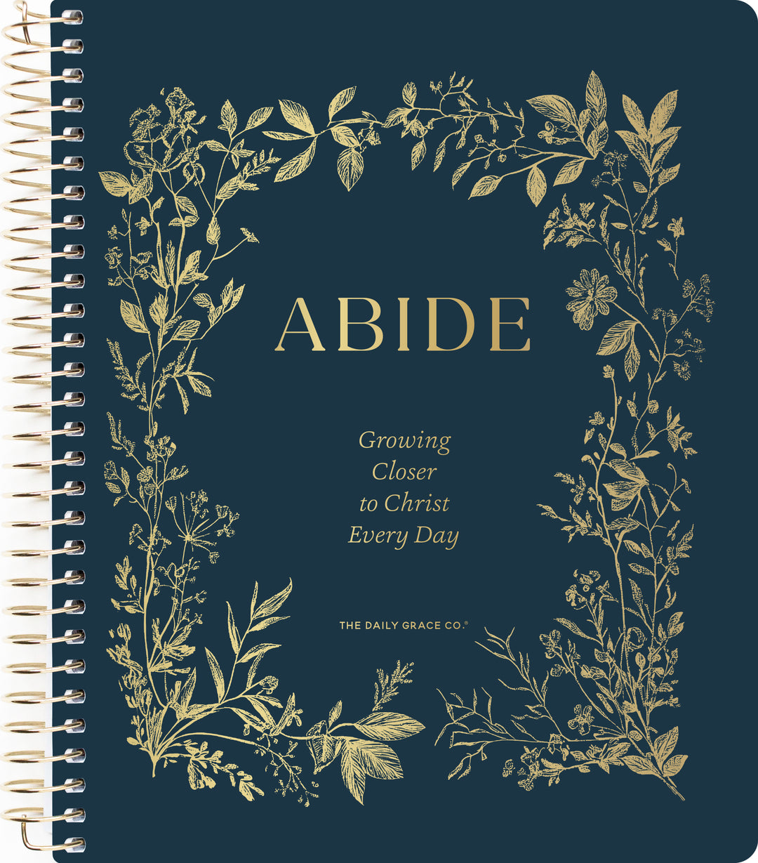 Floral designed spiral Abide bible study