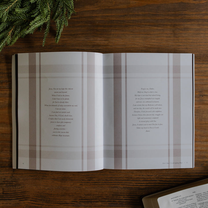 The Awakening Wonder opened to the pray to the Lord page on a wooden table