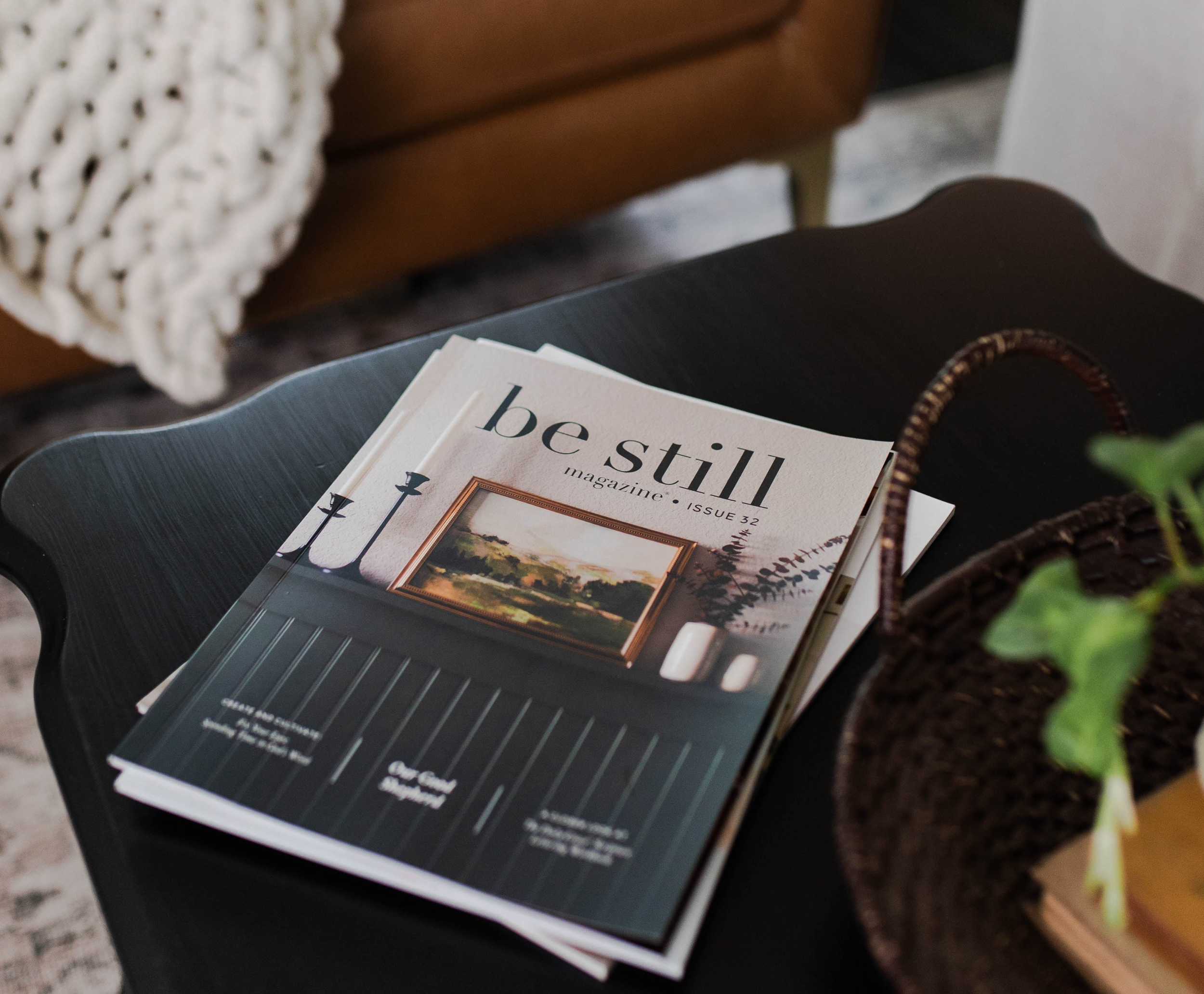 christian women's magazine on coffee table