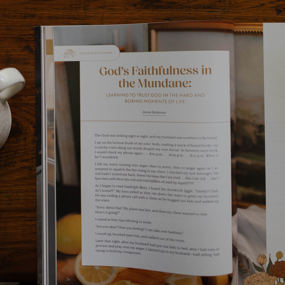 God's Faithfulness in the Mundane article in Be Still