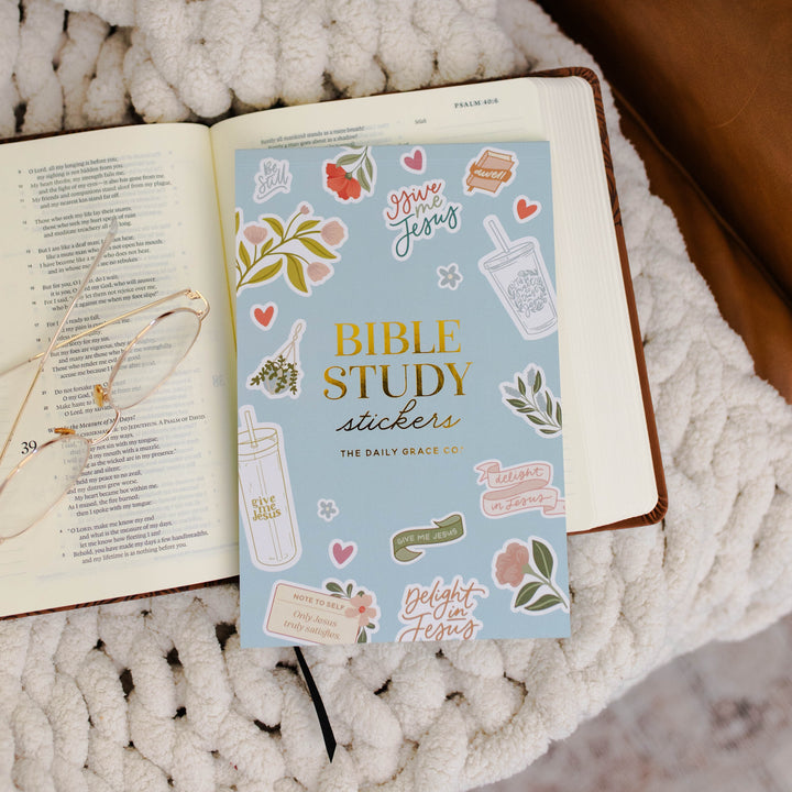 esv journaling bible and stickers