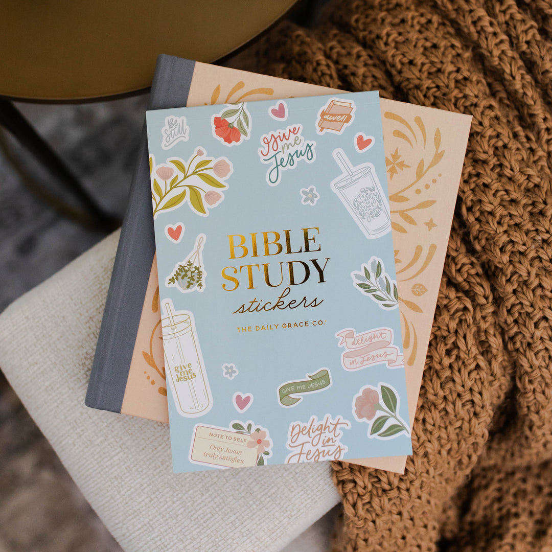 stickers for bible study with study bible