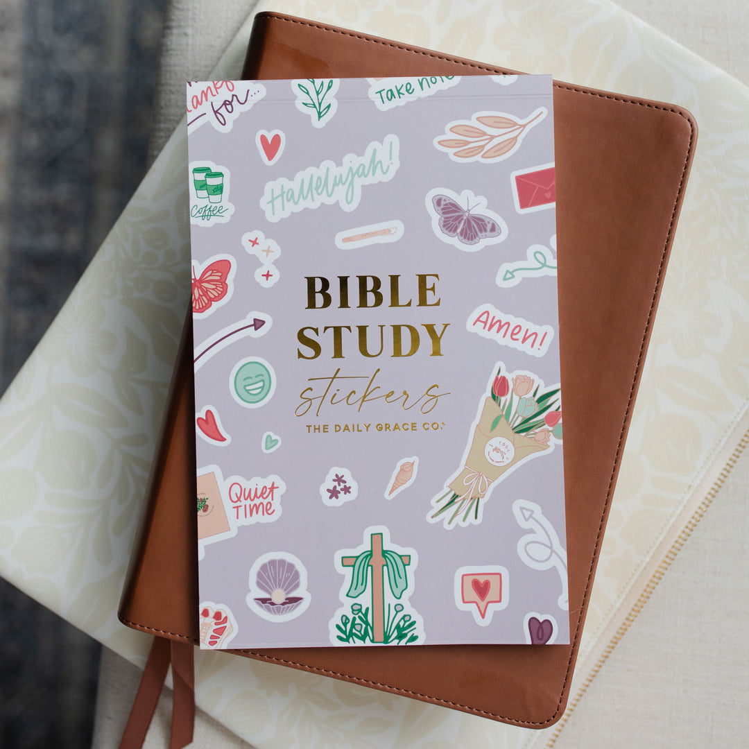 Bible Study Stickers with bible for quiet time