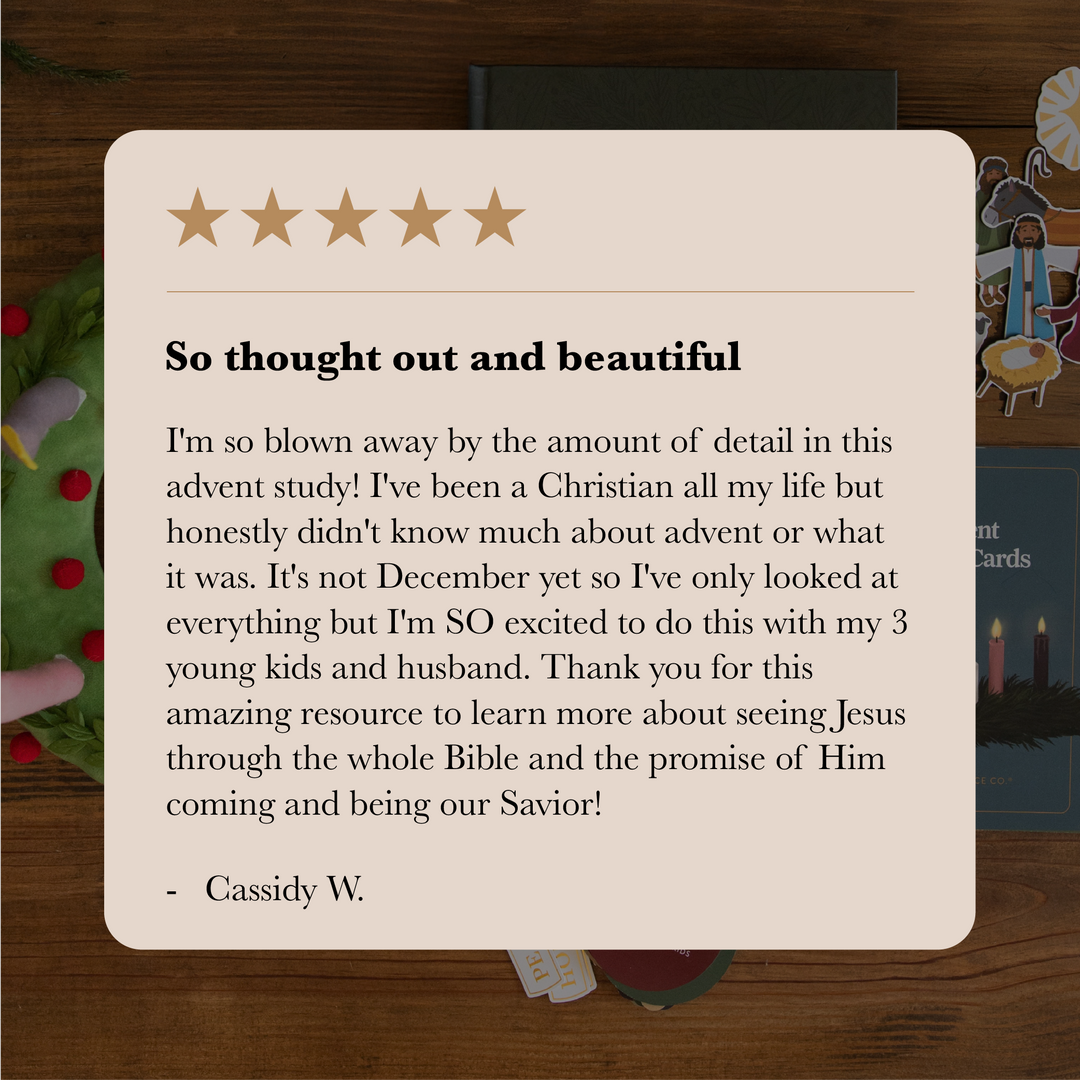 Cassidy W. writes a 5 star review about the family bundle from the advent product collection