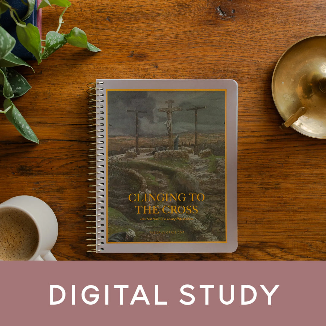 Clinging to the Cross Spiral Cover with a banner that says Digital Study