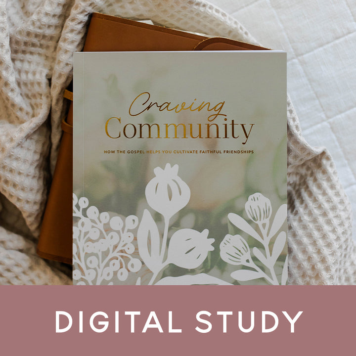 Bible study sitting on a blanket with the words Digital Study overlaying the image