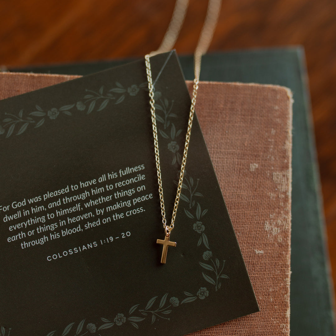 Cross Necklace on multiple verse cards
