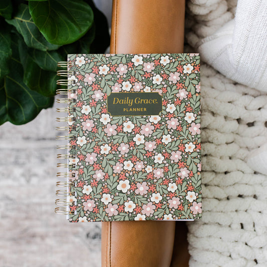 Daily Grace Planner - Almond Blossom Spiral