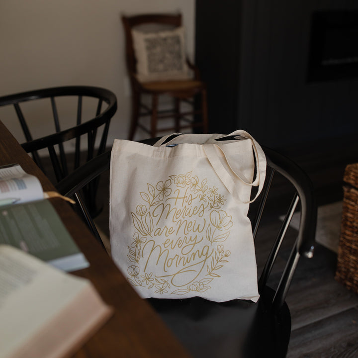 His Mercies Are New Tote