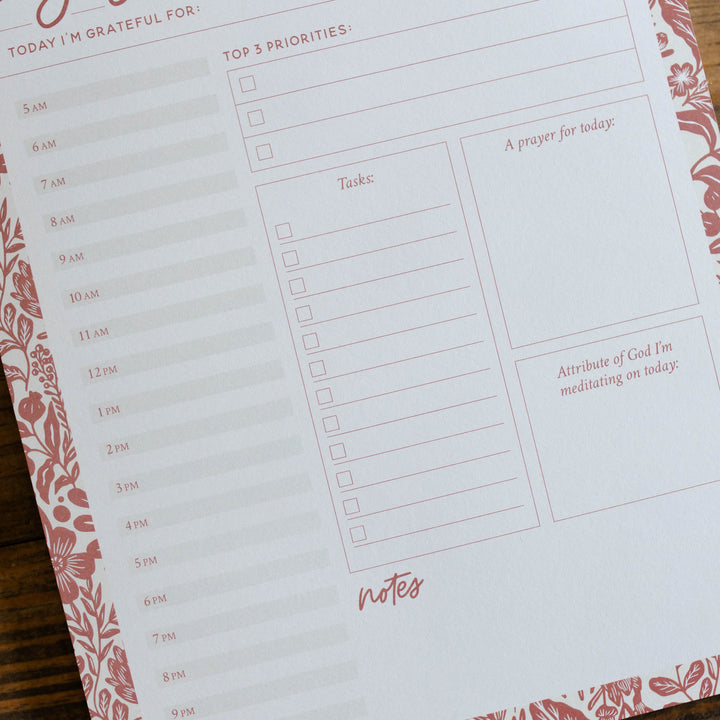 christian to do list for women notepad