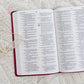 ESV Large Print Value Thinline Bible TruTone®, Raspberry, Floral Design | TDGC
