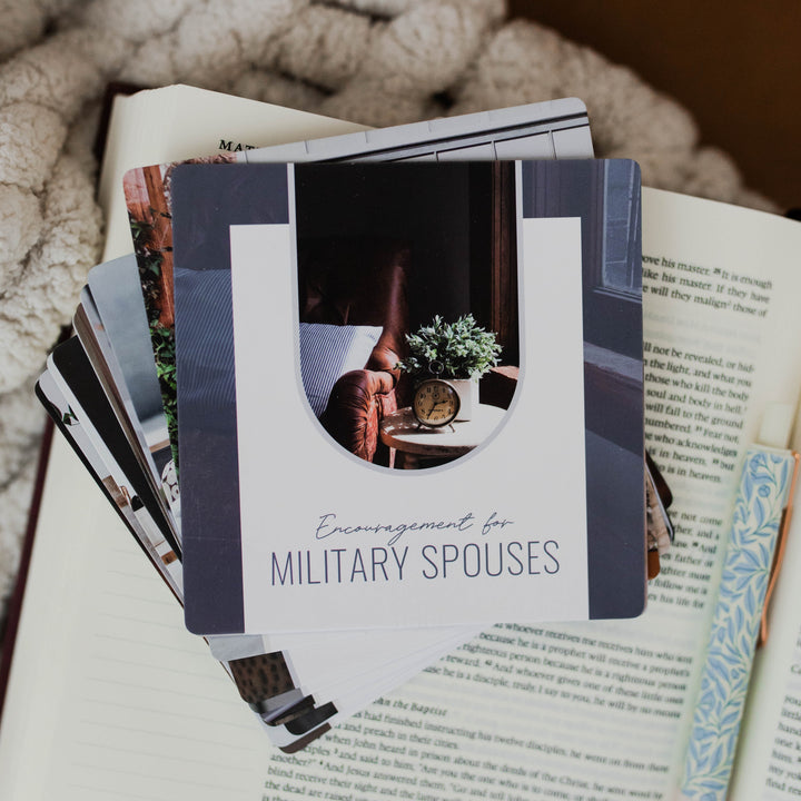 Encouragement for Military Spouses bible verse cards