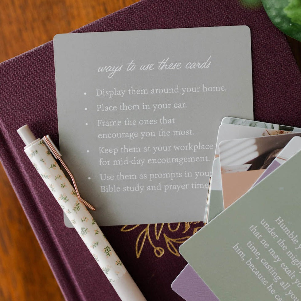 christian single parent encouragement cards with bible