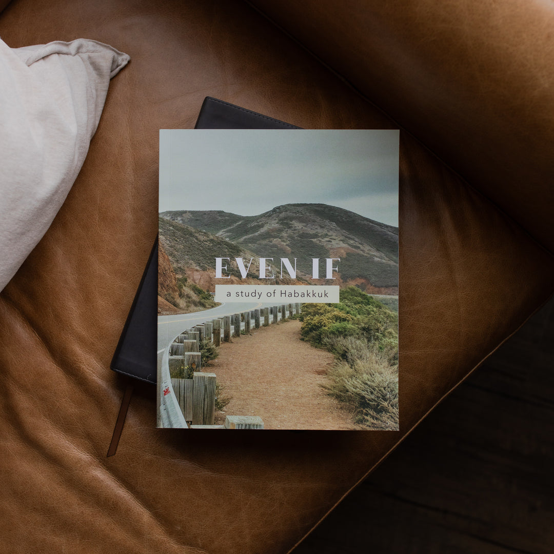 Even If Study cover on a closed bible on a leather couch