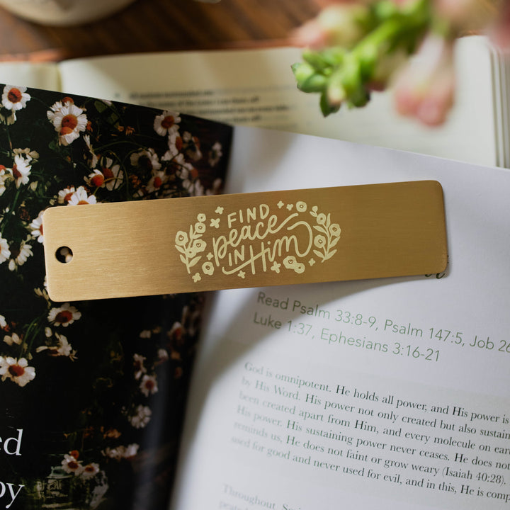 Find Peace Brass Ruler christian stationary