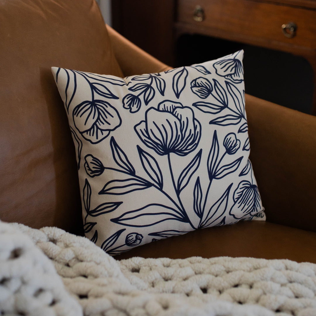 Hallelujah floral pillow cover for home decor