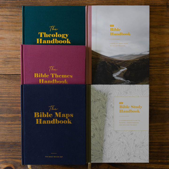 The Daily Grace Co Bible Handbook collection includes five different handbooks to help you study the Bible