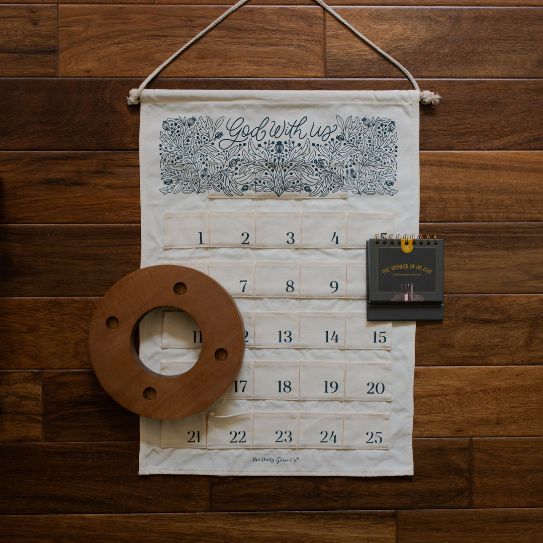 Advent Home Bundle laying on a wooden table