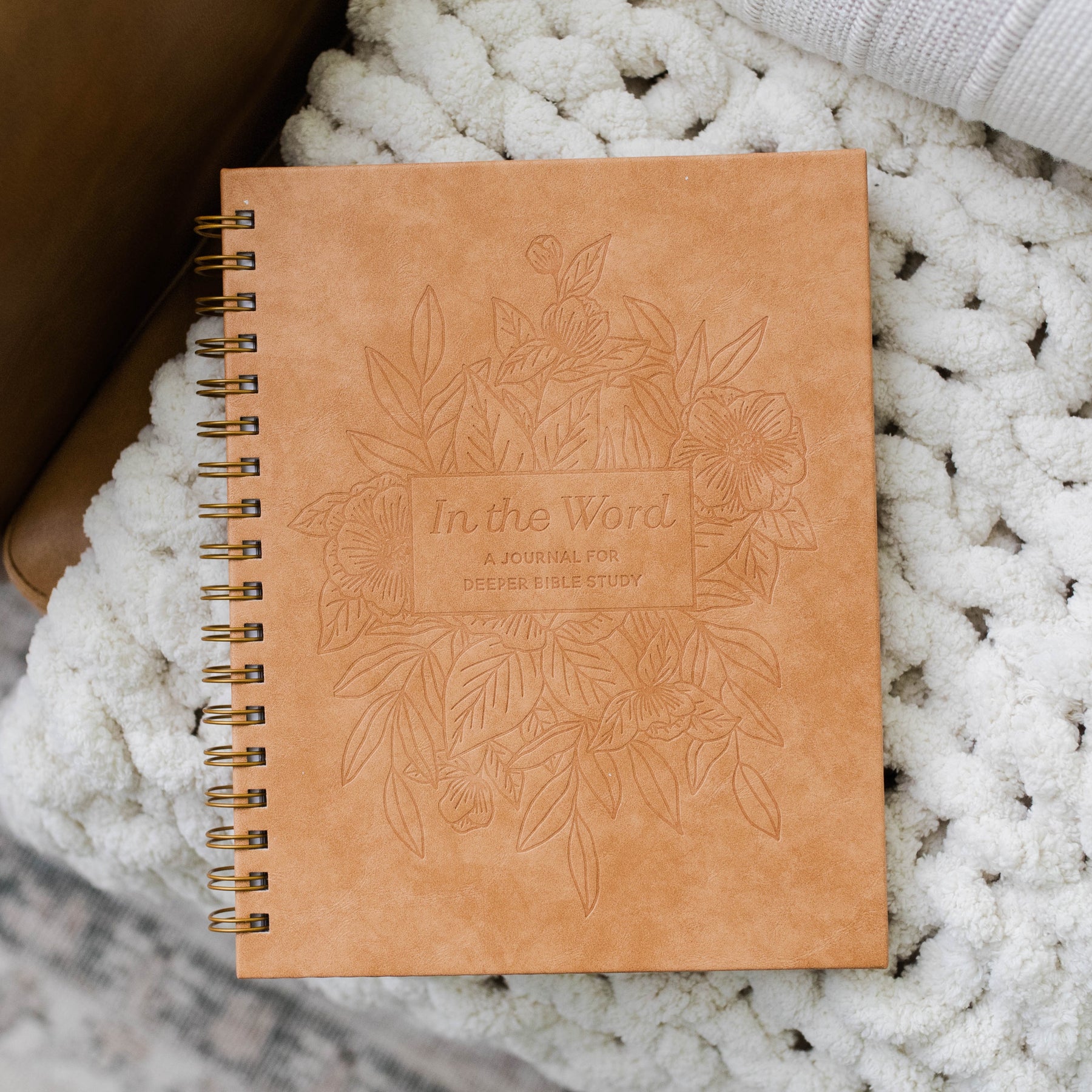In the Word Journal - Leatherette Floral | TDGC – The Daily Grace Co.