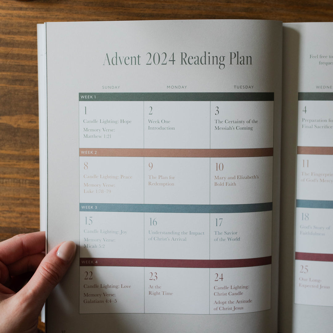 Reading plan of Advent study for Christian Women