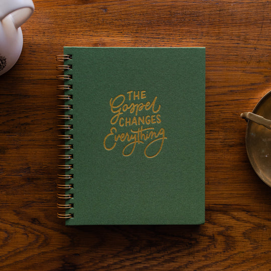 Linen Note Taking Journal - The Gospel Changes Everything